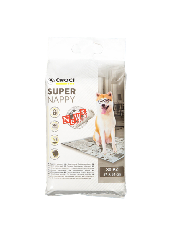 Tapete Higiénico Super Nappy Noticias - 30Pcs